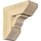 Ekena Millwork Balboa Slat Rough Sawn Bracket w/ Offset Brace, Douglas Fir, 8"W x 18"D x 18"H BKT0806X18X18BOA06RDF - alternate 1